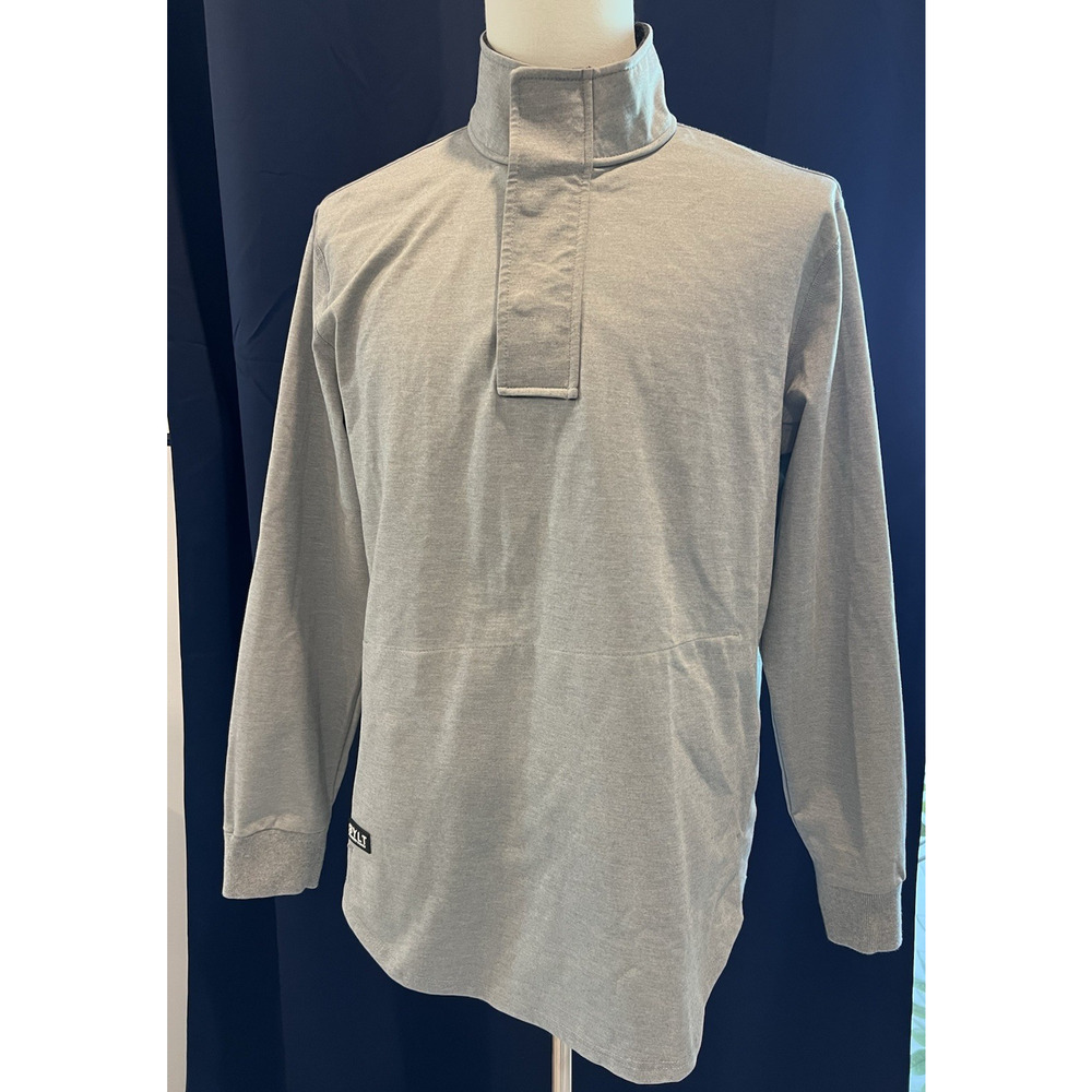 BYLT Quarter Zip Mens L Gray Elite Fairway Pullover Golf Performance Athleisure